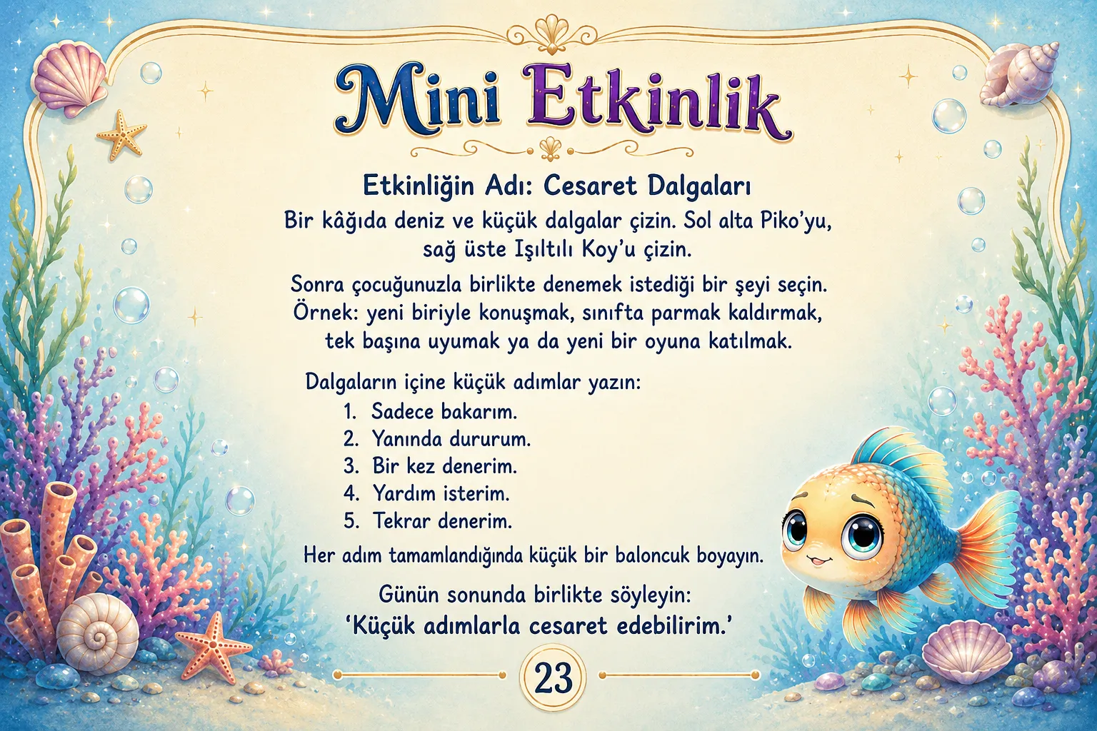 CESUR KÜÇÜK BALIK — sayfa 23